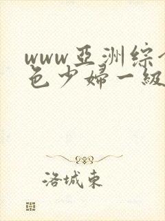 www亚洲综合色少妇一级av