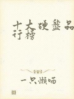 十大硬盘品牌排行榜