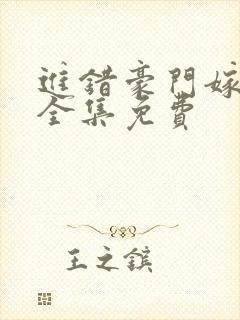 进错豪门嫁对郎全集免费