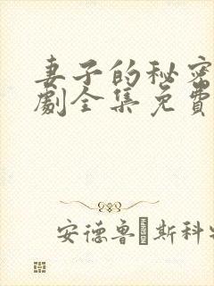 妻子的秘密电视剧全集免费播放