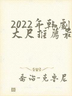 2022年韩剧大尺推荐最火电视剧
