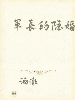 军长的隐婚娇妻