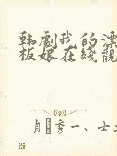 韩剧我的漂亮老板娘在线观看