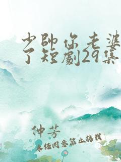 少帅你老婆又跑了短剧29集
