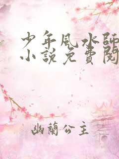 少年风水师吴峥小说免费阅读全文完结