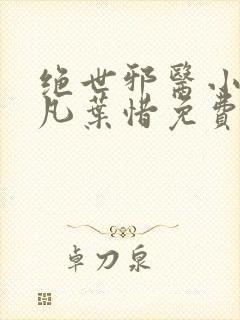 绝世邪医小说林凡叶惜免费阅读全文