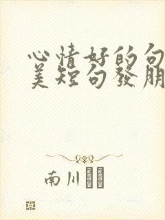 心情好的句子唯美短句发朋友圈