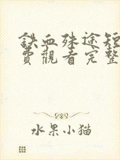 铁血殊途短剧免费观看完整版高清