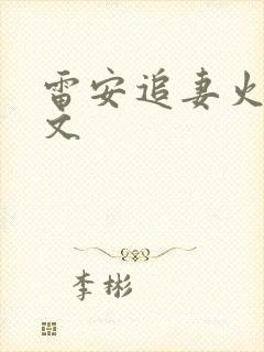雷安追妻火葬场文