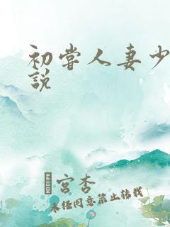 初尝人妻少妇小说