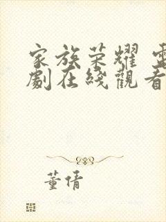家族荣耀 电视剧在线观看 免费 全集