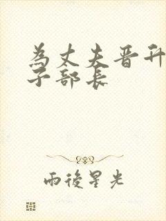 为丈夫晋升的妻子部长