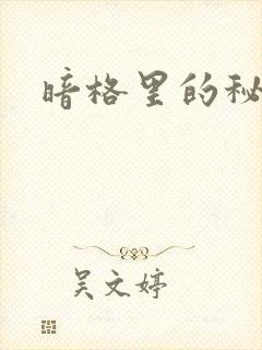 暗格里的秘密》