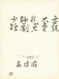 少帅我不要你了短剧免费观看全集