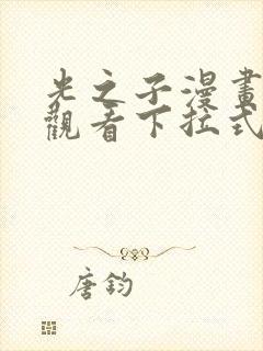 光之子漫画免费观看下拉式六漫画