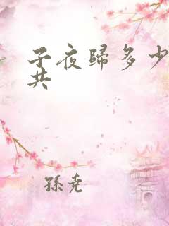 子夜归多少集一共