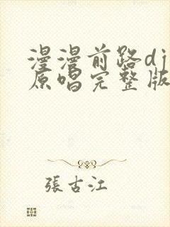漫漫前路dj版原唱完整版
