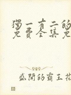 独一有二的她 免费全集免费观看