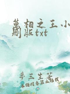 万相之王小说未删版txt