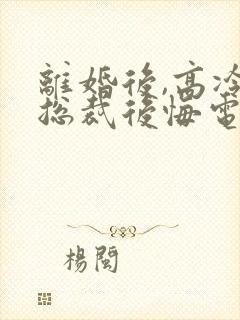 离婚后,高冷女总裁后悔电子版