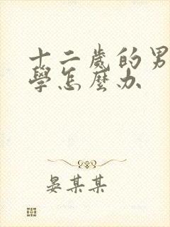 十二岁的男孩厌学怎么办