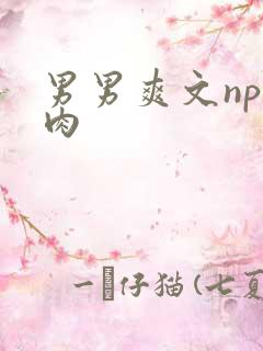 男男爽文np全肉