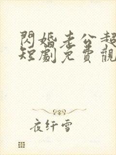 闪婚老公超宠我短剧免费观看全集