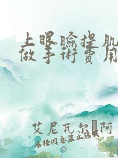 上眼睑提肌无力做手术费用?