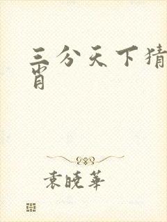 三分天下猜一生肖