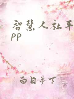 智慧人社平台app