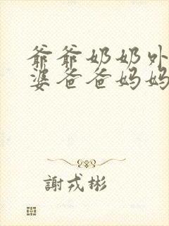 爷爷奶奶外公外婆爸爸妈妈伯父伯母