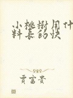 小桃树用什么肥料长的快