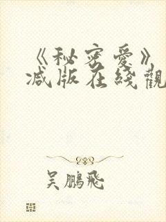 《秘密爱》未删减版在线观看
