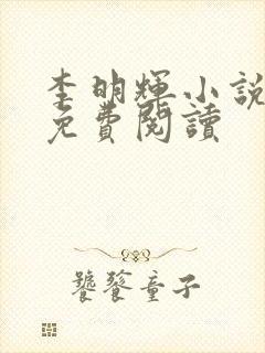 李明辉小说全文免费阅读