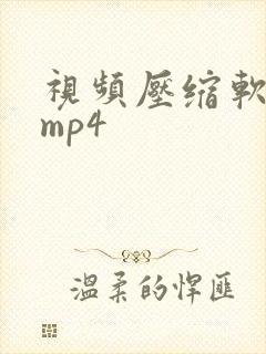 视频压缩软件+mp4