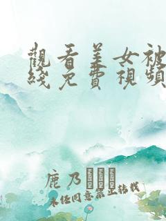 观看美女被靠在线免费视频
