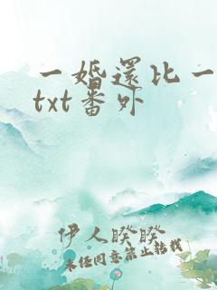一婚还比一婚高txt番外