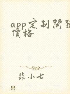 app定制开发价格