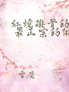 红烧排骨的做法 最正宗的做法视频教程