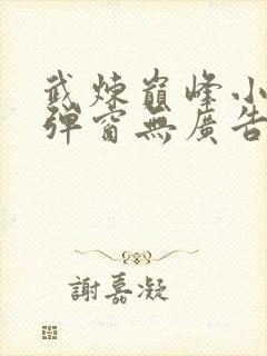 武炼巅峰小说无弹窗无广告