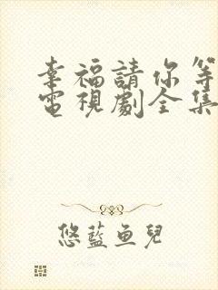 幸福请你等等我电视剧全集在线观看
