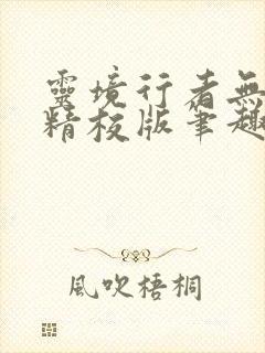 灵境行者无错字精校版笔趣阁