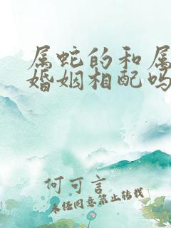 属蛇的和属龙的婚姻相配吗