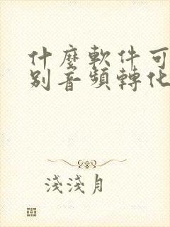 什么软件可以识别音频转化为文字