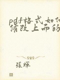 pdf格式如何修改上面的文字