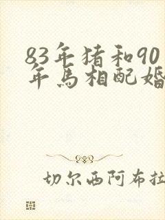 83年猪和90年马相配婚姻如何