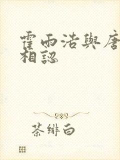 霍雨浩与唐舞桐相认