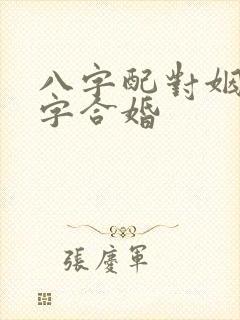 八字配对姻缘八字合婚