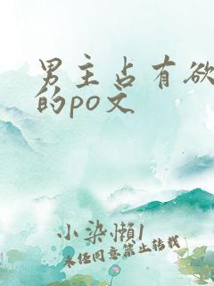 男主占有欲很强的po文
