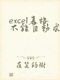 excel表格不能自动求和了怎么办